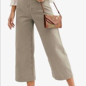 Free People wide-leg cropped pant